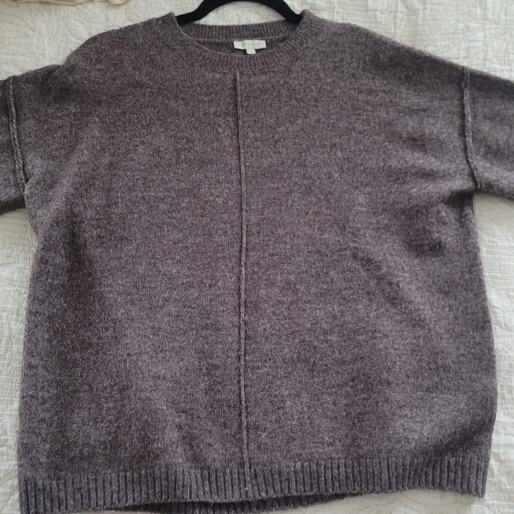 Men's Heathered Crewneck Sweater - Brown